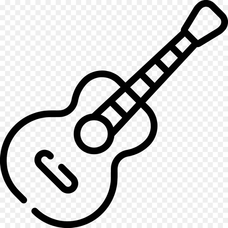 Guitarra，Fotografia Em Preto E Branco PNG