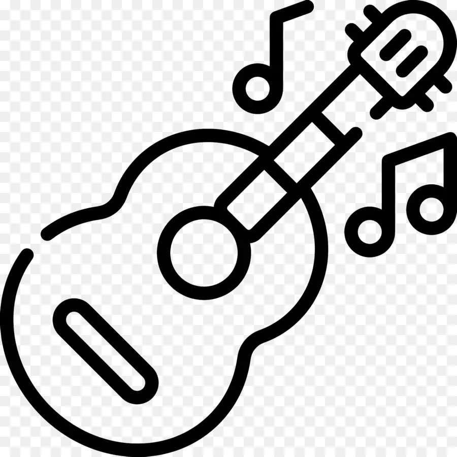 Guitarra，Quarto Escuro PNG