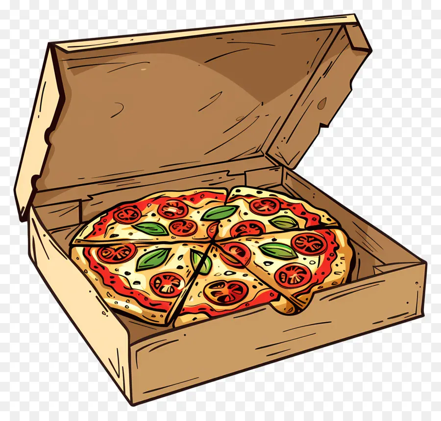 Pizza Na Caixa，Pizza PNG