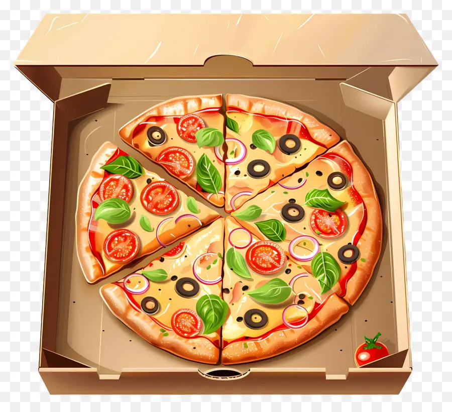 Pizza Na Caixa，Pizza PNG