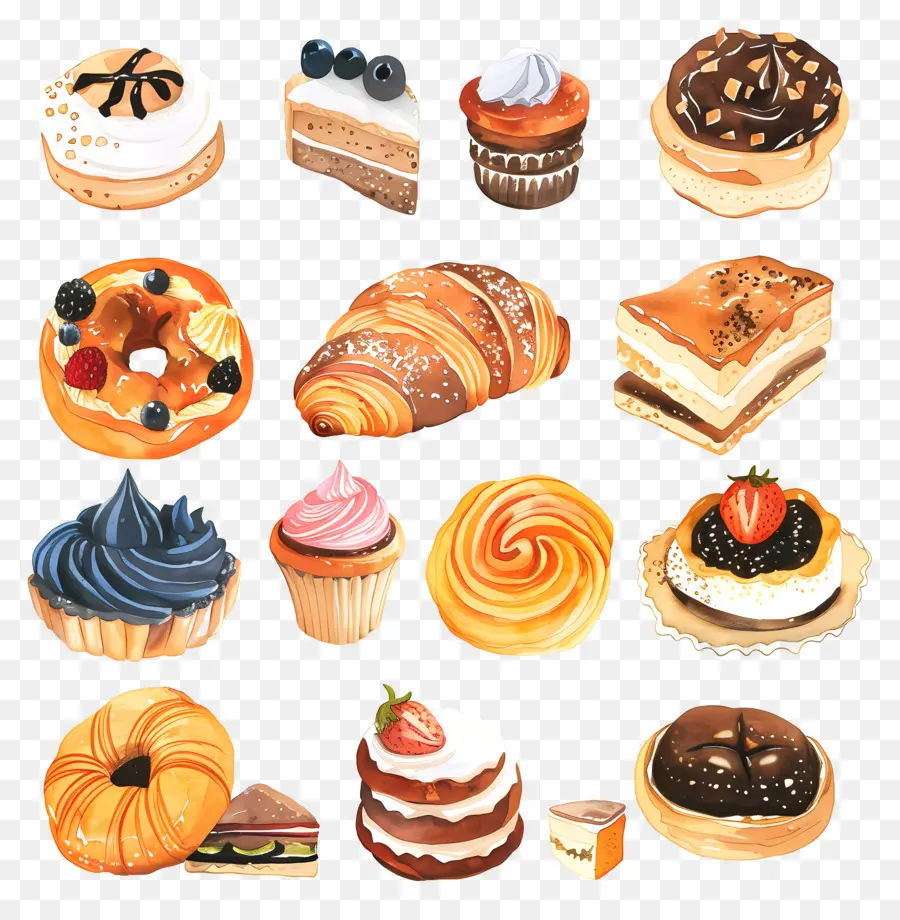 Doces，Sobremesas PNG