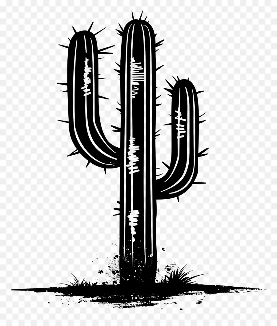 Saguaro Cactus Silhueta，Cactus PNG