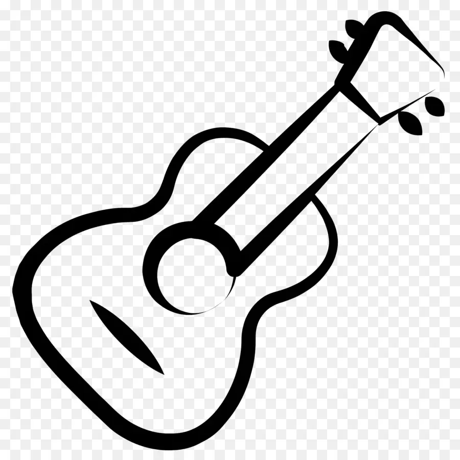 Guitarra，Fotografia Em Preto E Branco PNG