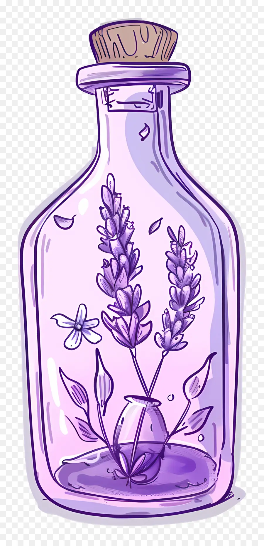 Frasco De Poção De Lavanda，Garrafa PNG