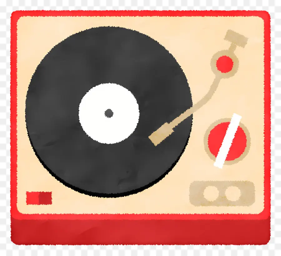 Música，Record Player Retro PNG