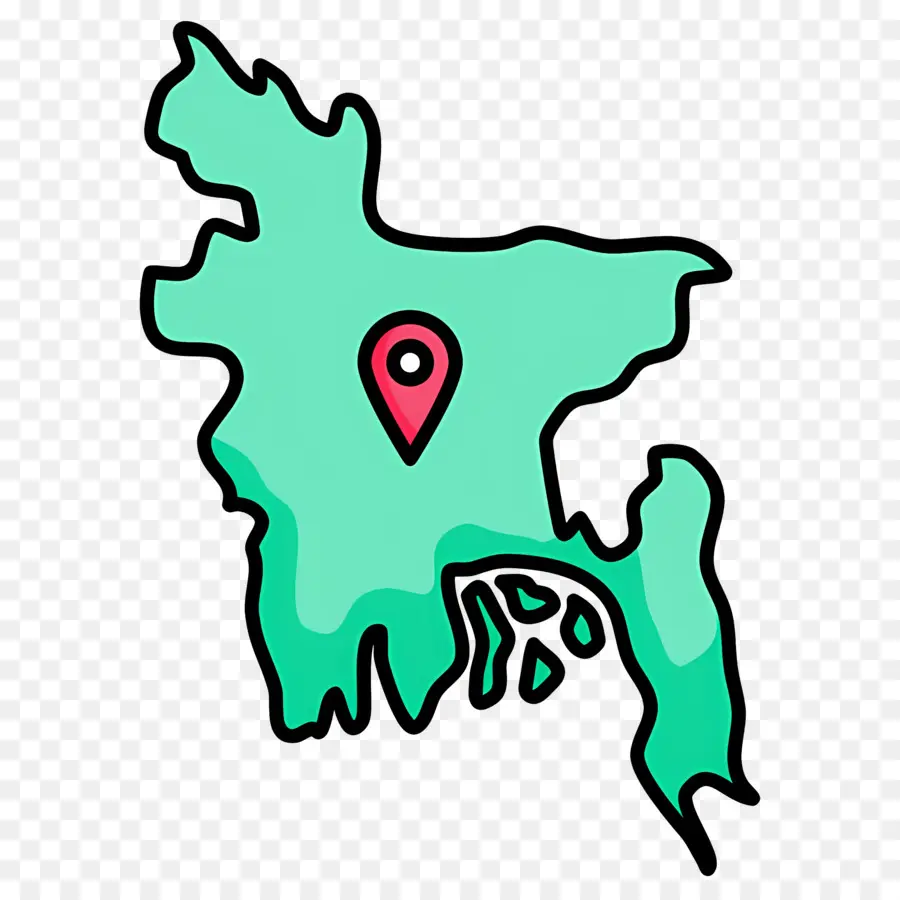 Mapa De Bangladesh，País PNG