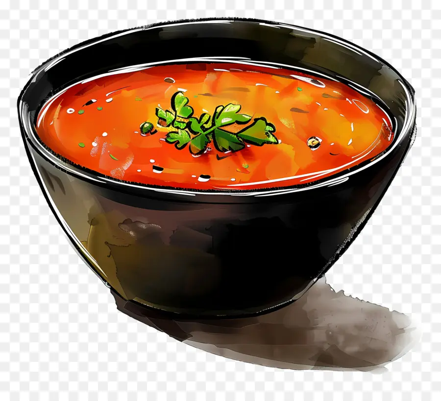 Tigela De Sopa，Sopa De Tomate PNG