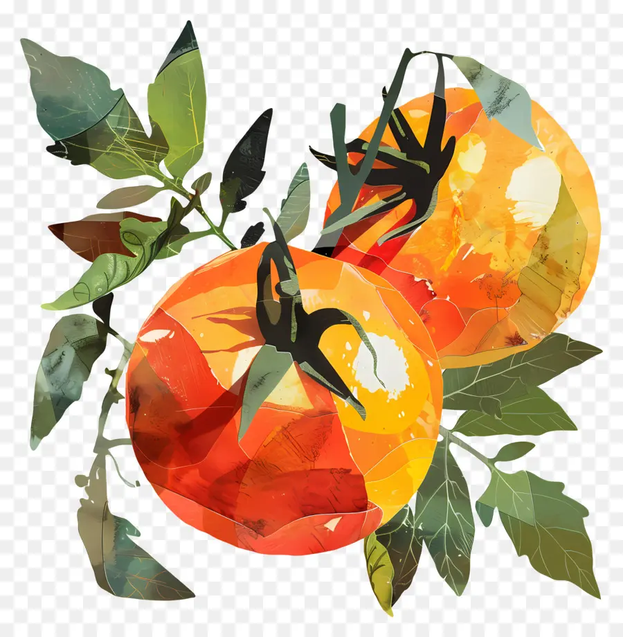 Tomates，Folhas PNG