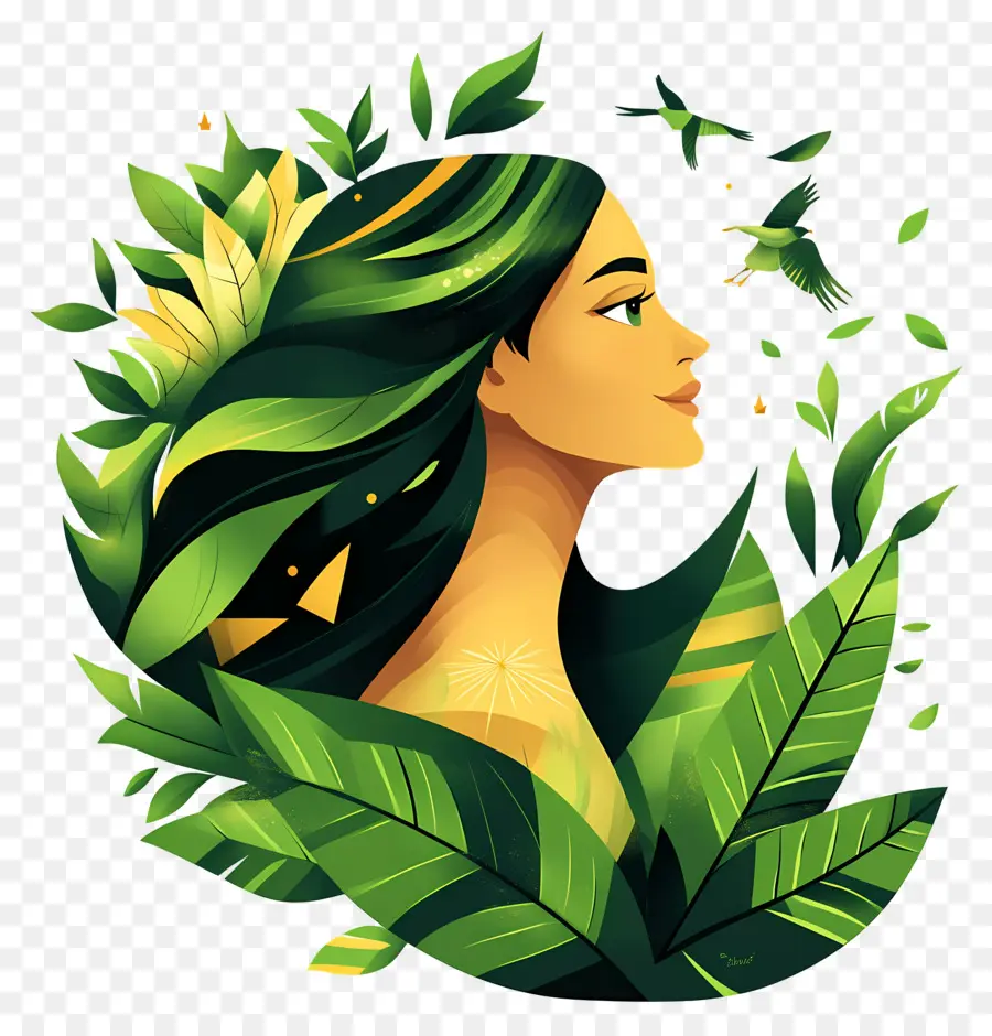 Dia Da Independência Do Brasil，Mulher Natureza PNG