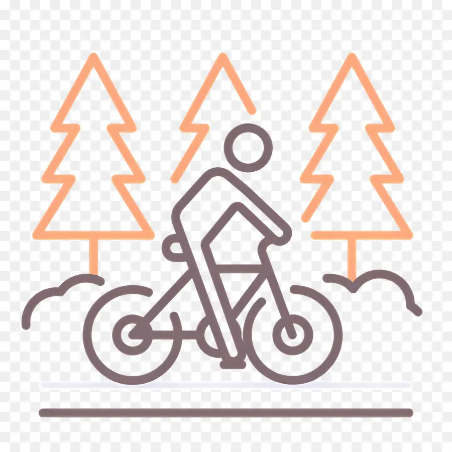 Trilha De Bicicleta，Floresta PNG