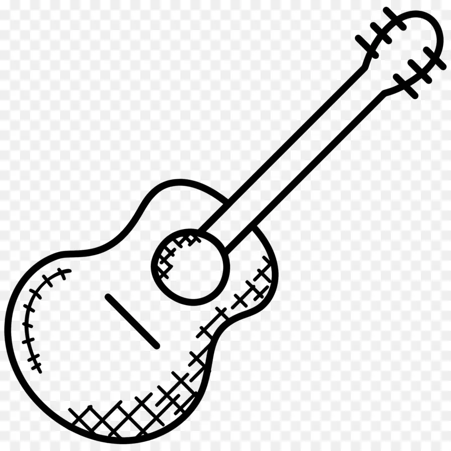 Guitarra，Contorno De Guitarra PNG