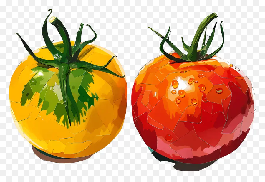 Vermelho Tomate，Amarelo Tomate PNG