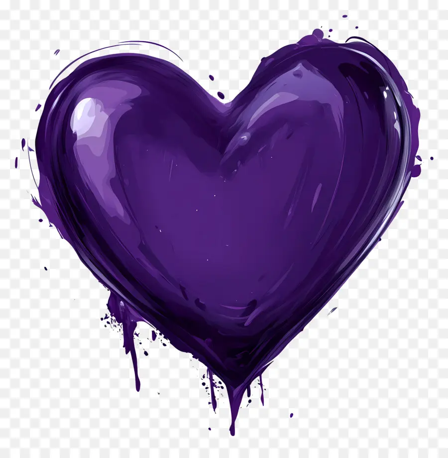 Coração Roxo，Roxo PNG