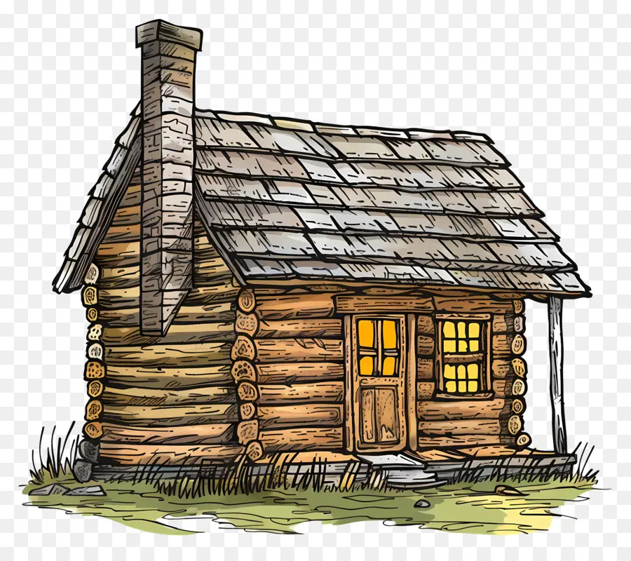 Casa De Madeira，Log Cabin PNG