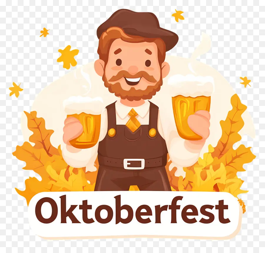 Oktoberfest，Personagem De Desenho Animado PNG