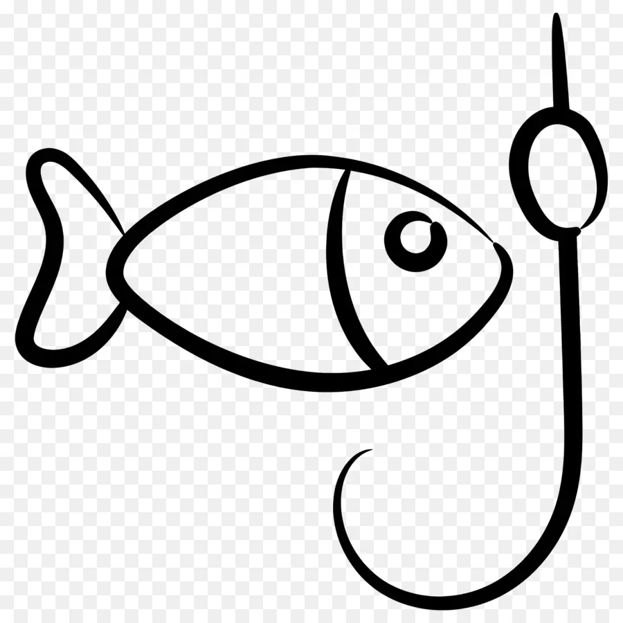 Anzóis De Pesca，Black Background PNG