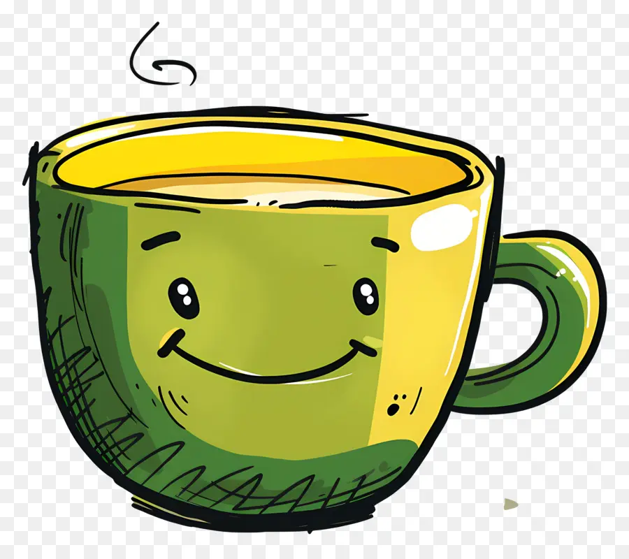 Xícara De Café，Smiley Face PNG