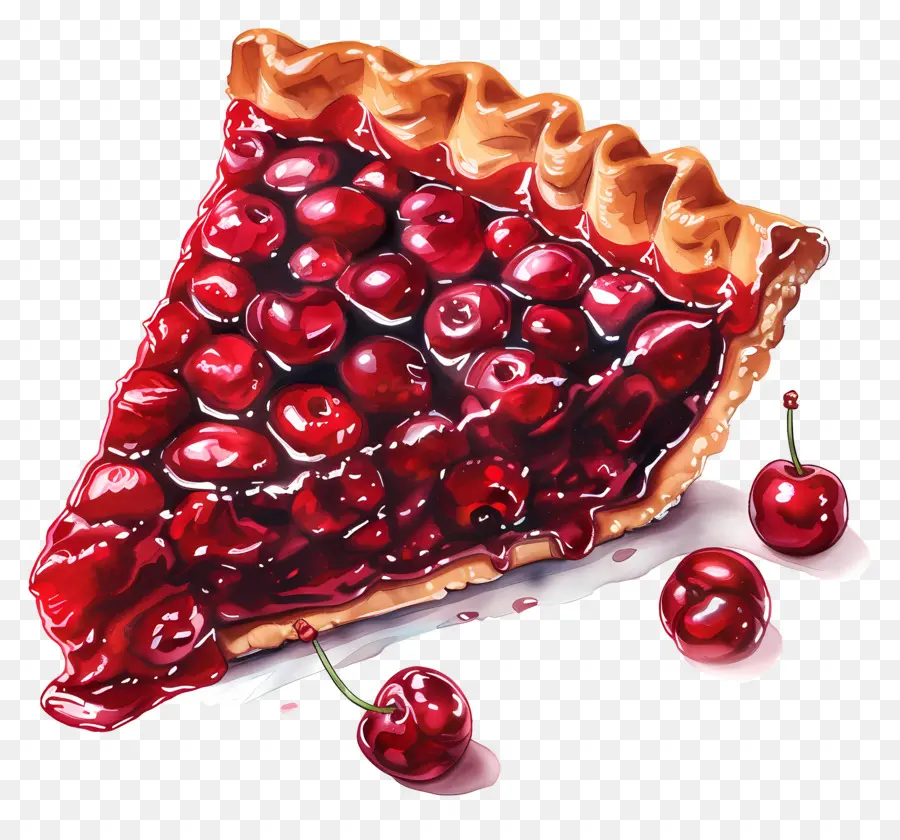 Torta De Cereja，Sobremesa PNG