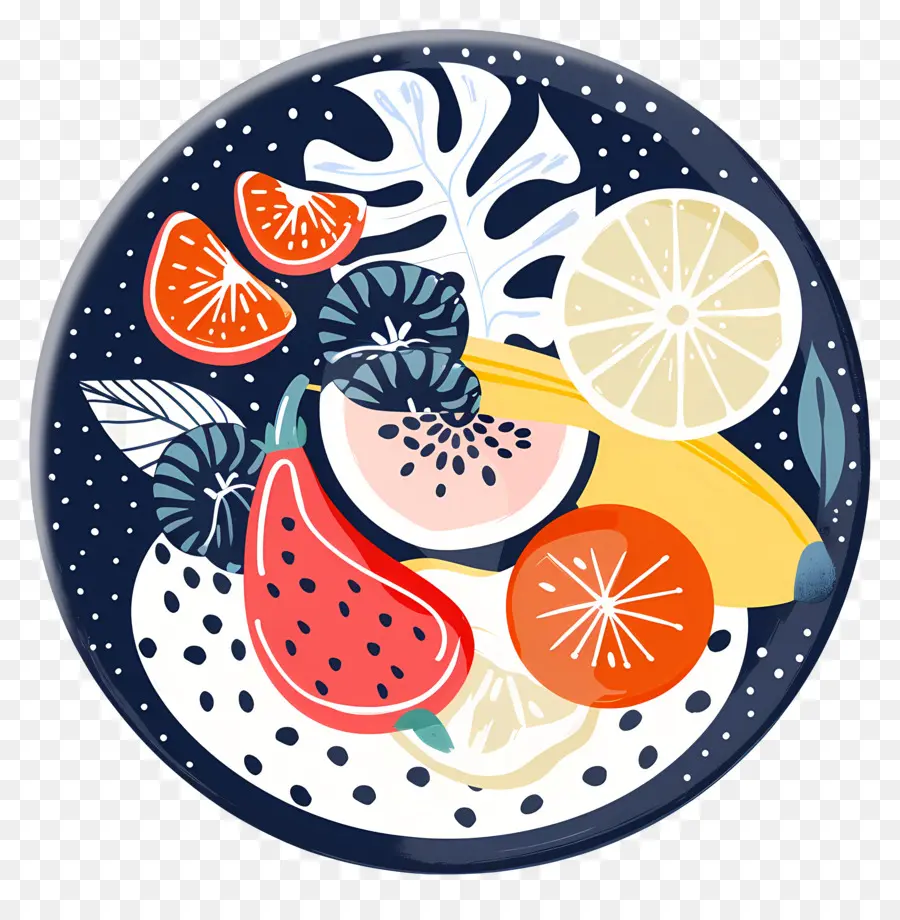 Prato Com Comida，Frutas PNG