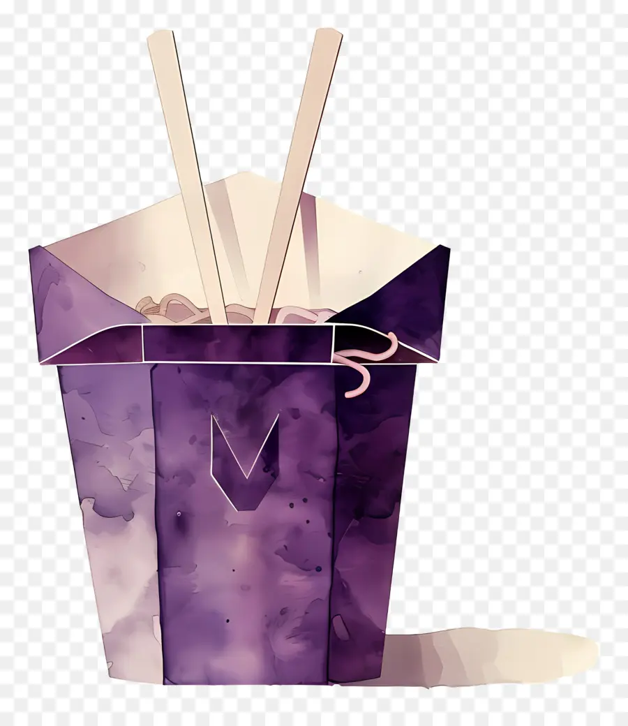 Caixa De Macarrão，Roxo PNG