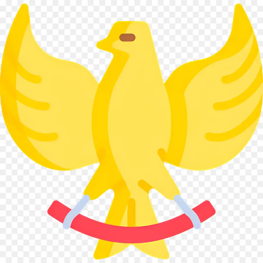 Garuda，Pássaro Amarelo PNG