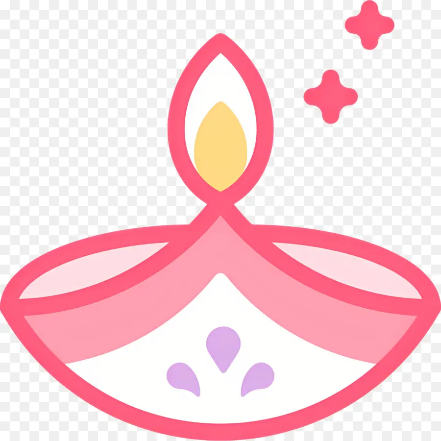 Diwali，Lâmpada Rosa PNG