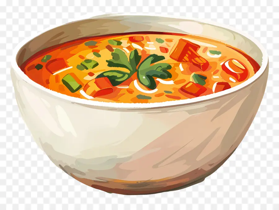 Tigela De Sopa，Sopa De Tomate PNG