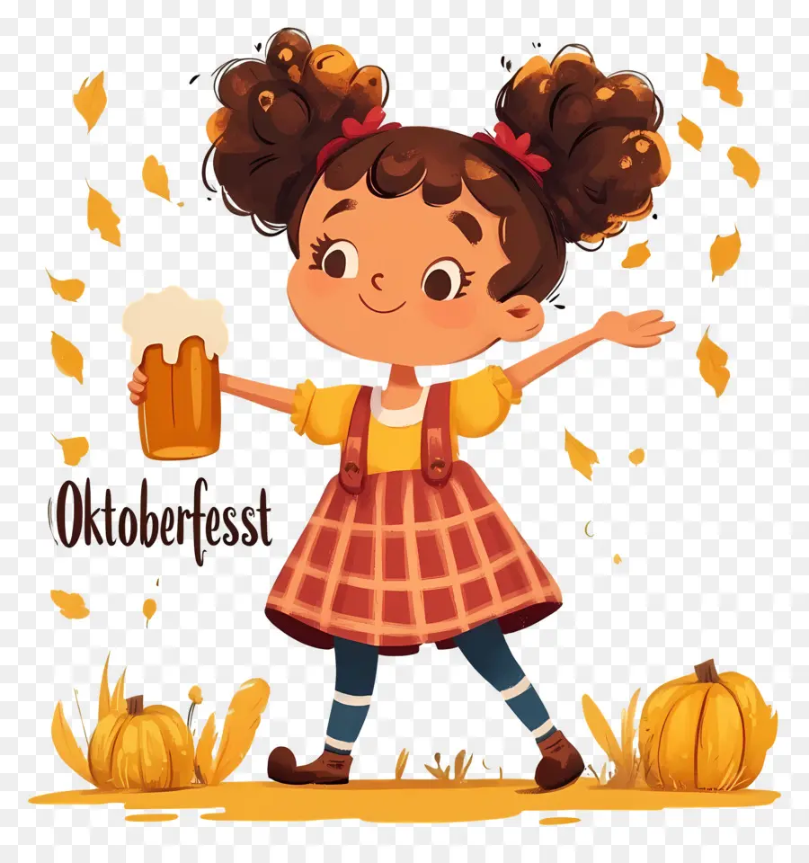 Oktoberfest，Menina Com Cerveja PNG