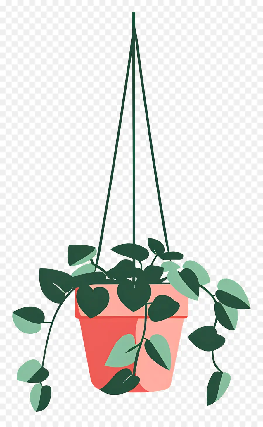 Plantas Penduradas，Vaso De Flores Pendurado PNG