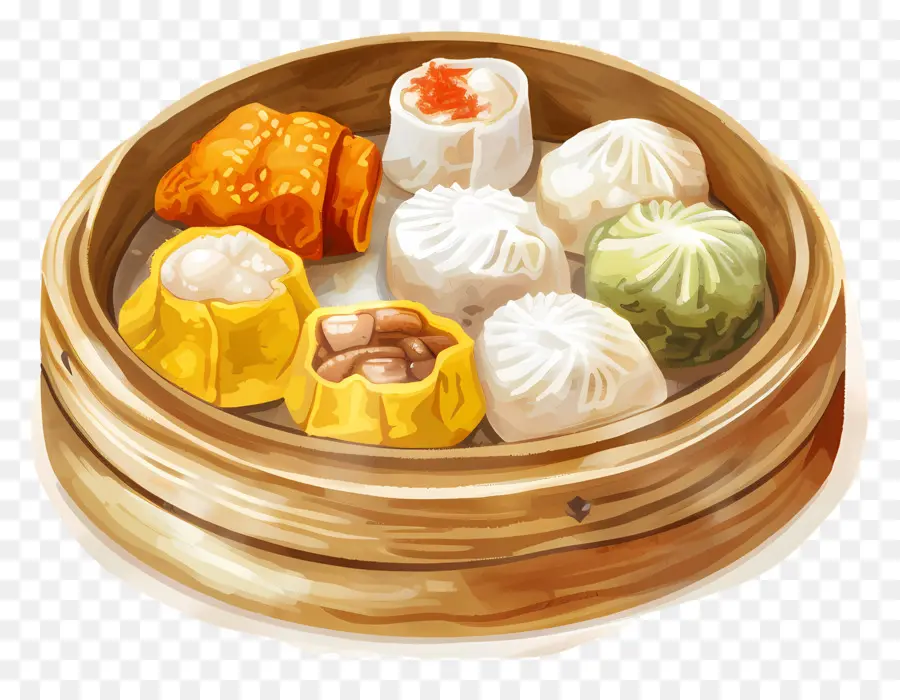 Dim Sum，Bolinhos PNG