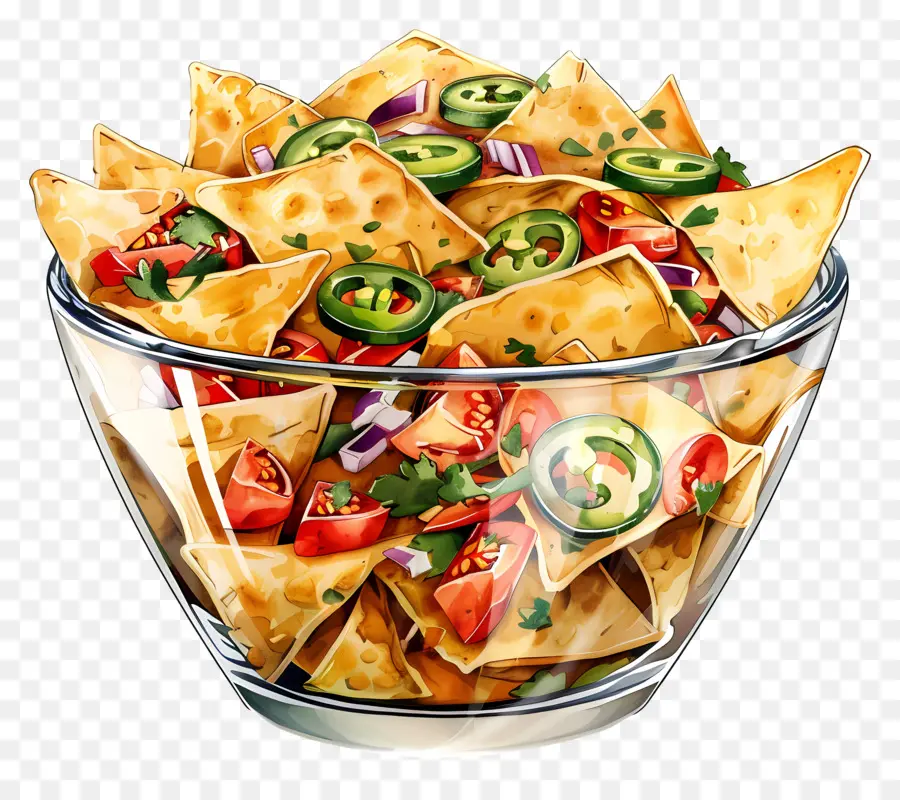 Tigela De Nachos，Microplaquetas Do Tortilla PNG