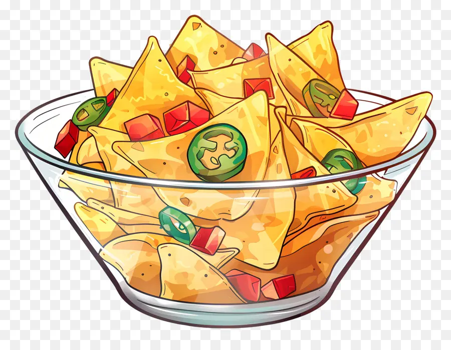 Tigela De Nachos，Microplaquetas Do Tortilla PNG