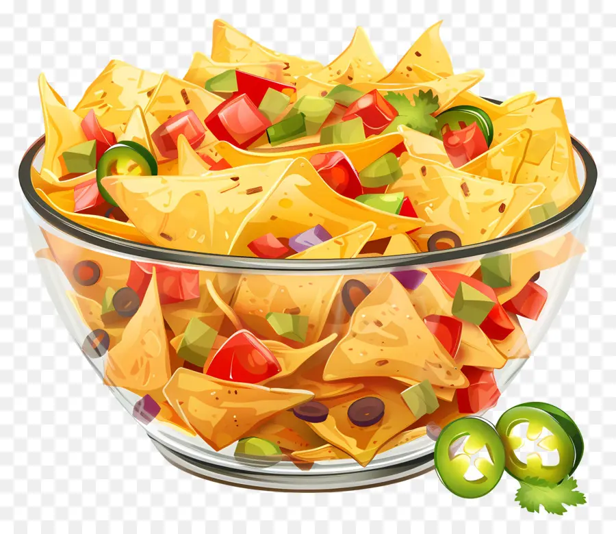 Tigela De Nachos，Nachos PNG