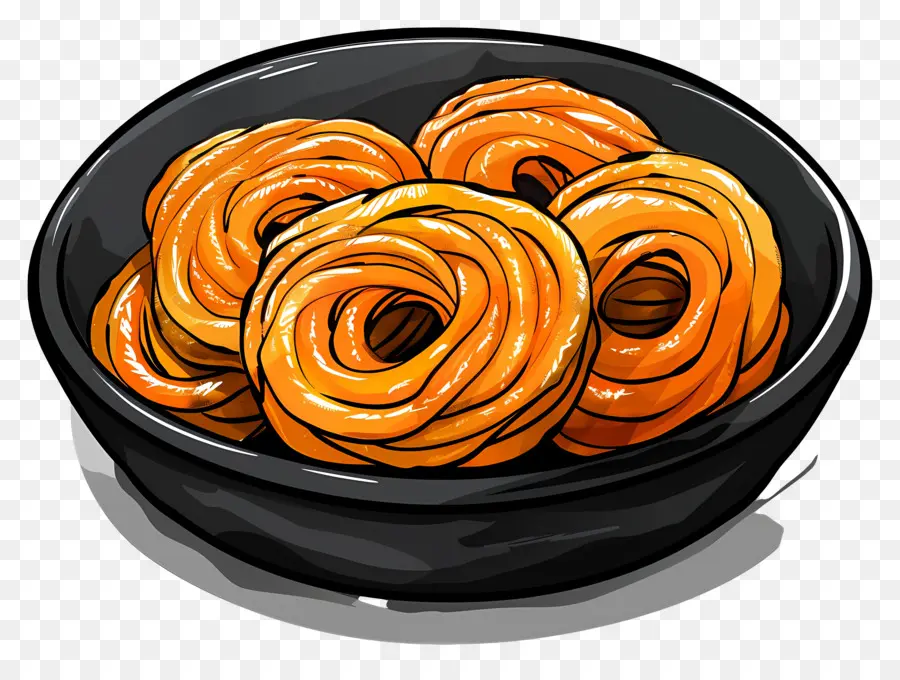 Jalebi，Doces PNG