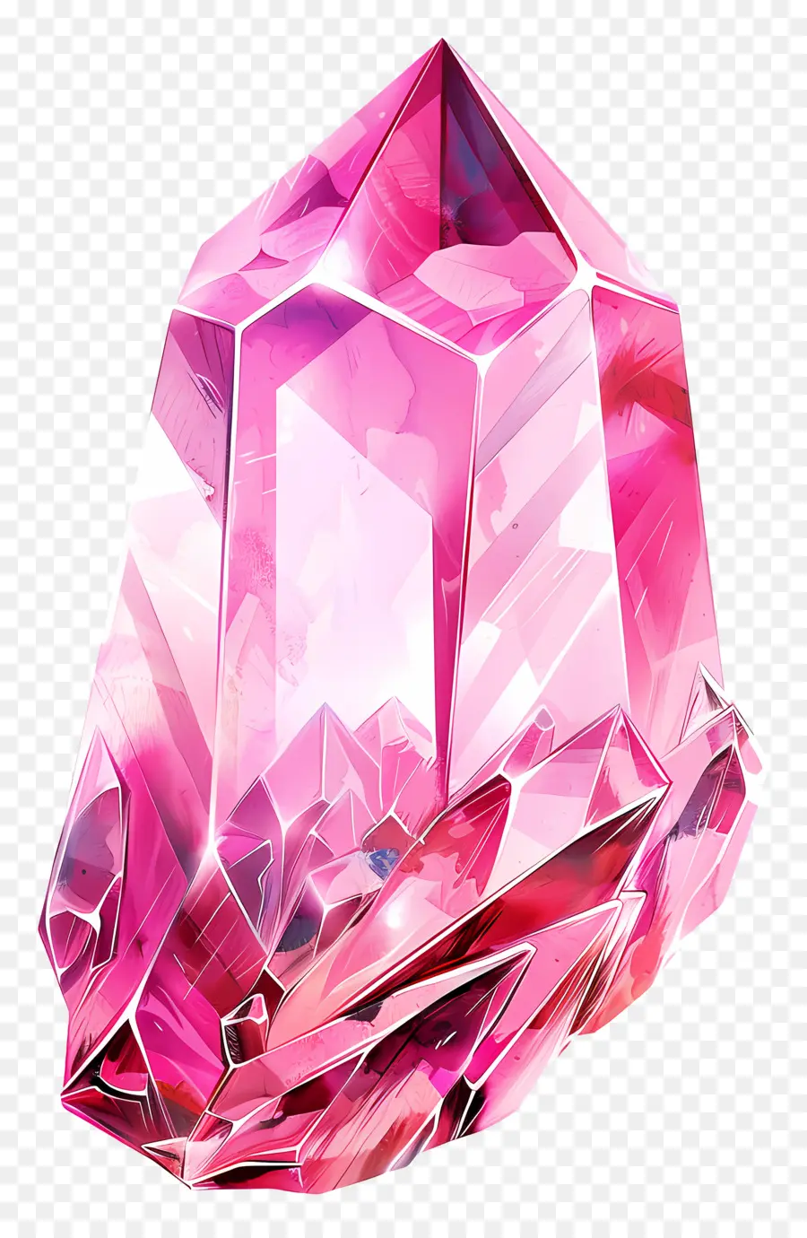 Cor De Rosa De Pedra Preciosa，Rosa De Cristal PNG