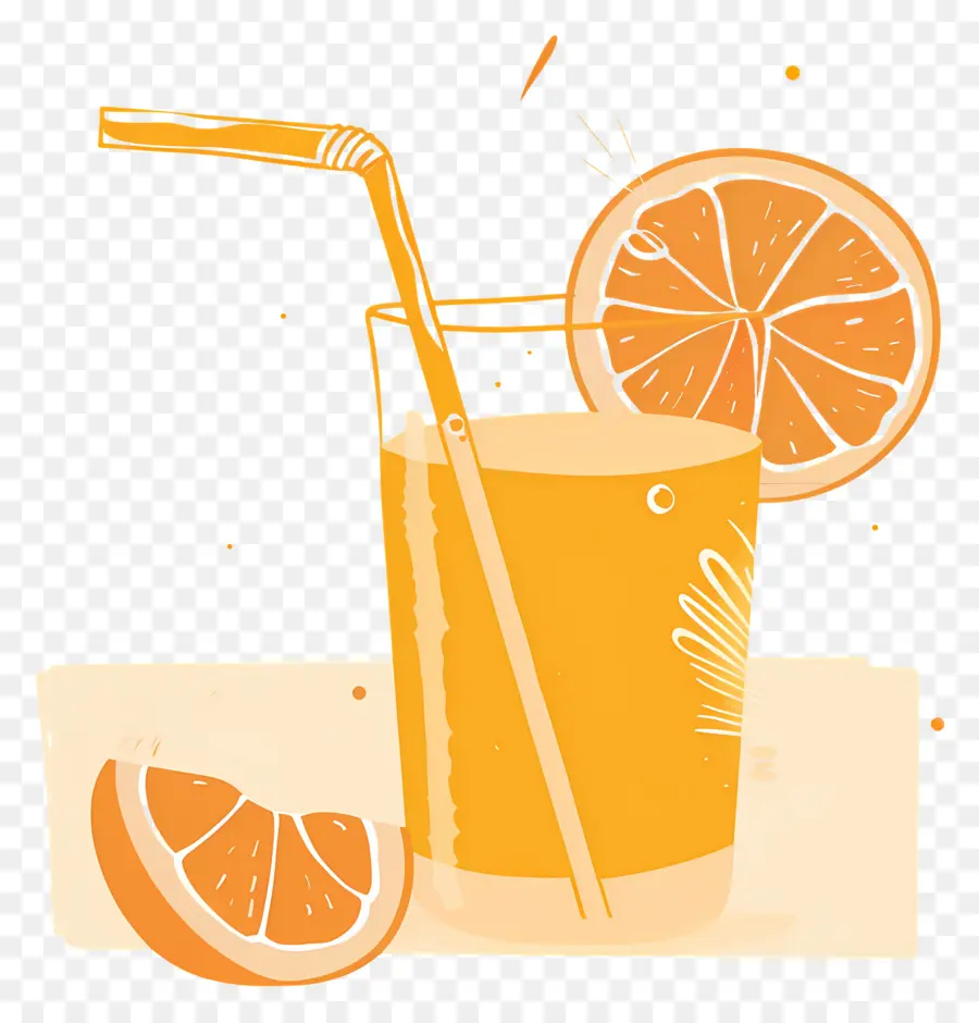 Suco De，Orange Drink PNG