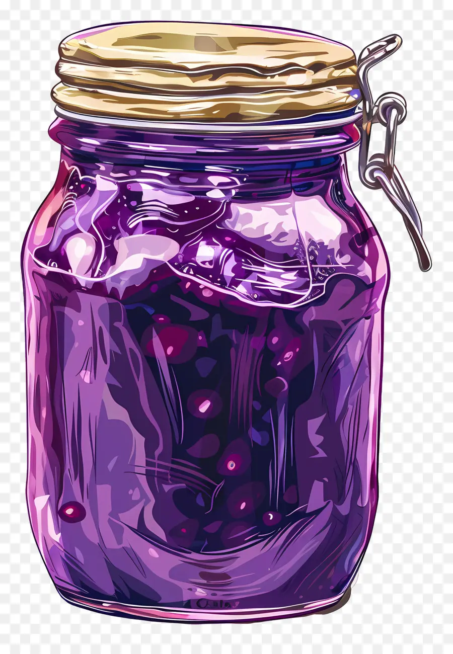 Pote De Geléia，Líquido Roxo Em Conserva PNG