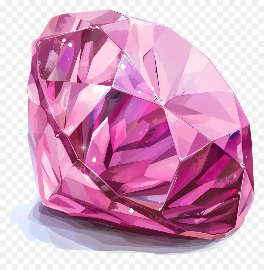 Pedra Preciosa Rosa，Gema Rosa PNG