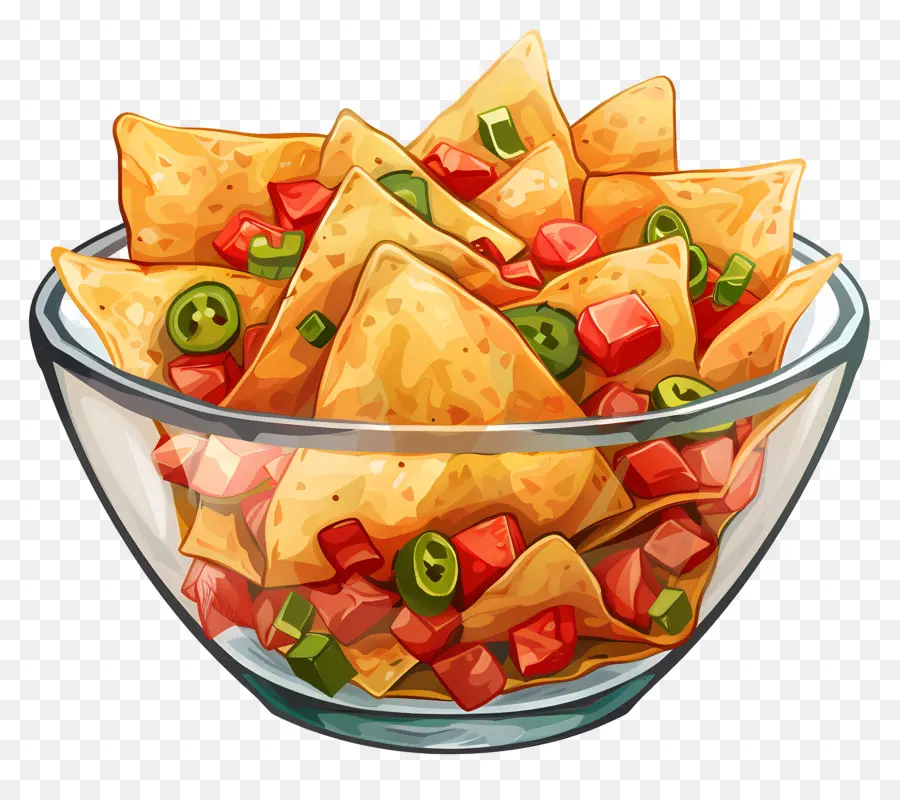 Tigela De Nachos，Lanche PNG