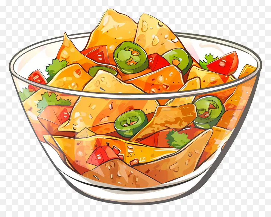 Tigela De Nachos，Nachos PNG