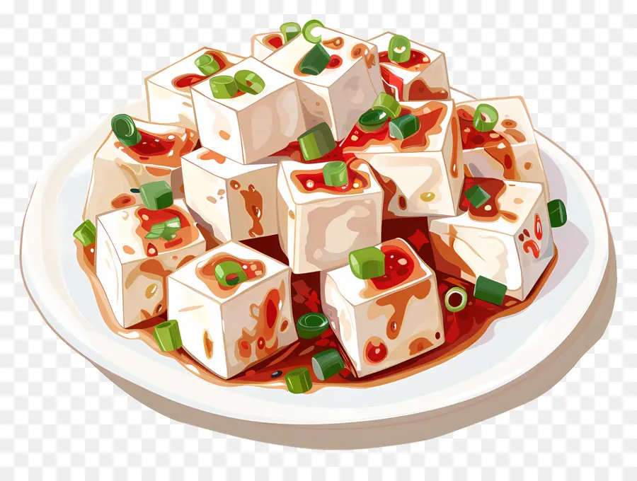 Mapa De Tofu，Prato De Tofu PNG