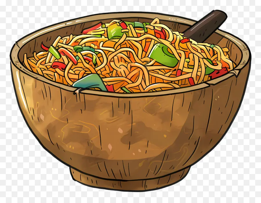 Chow Mein，Espaguete PNG