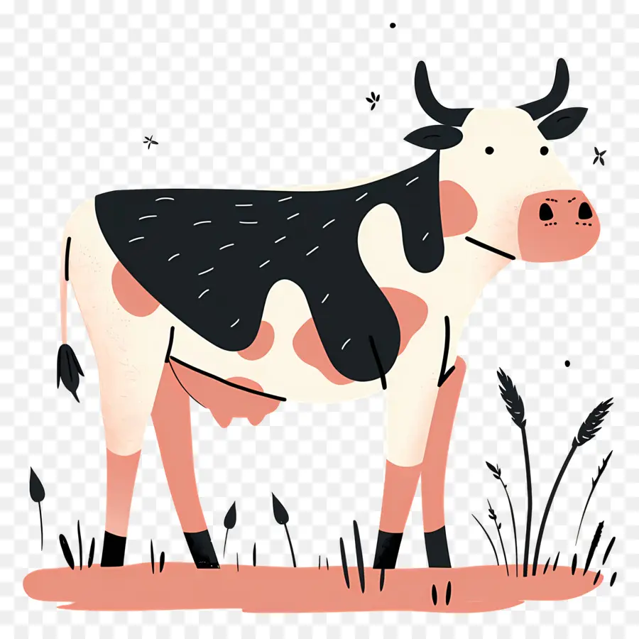 Vaca，Preto E Branco PNG