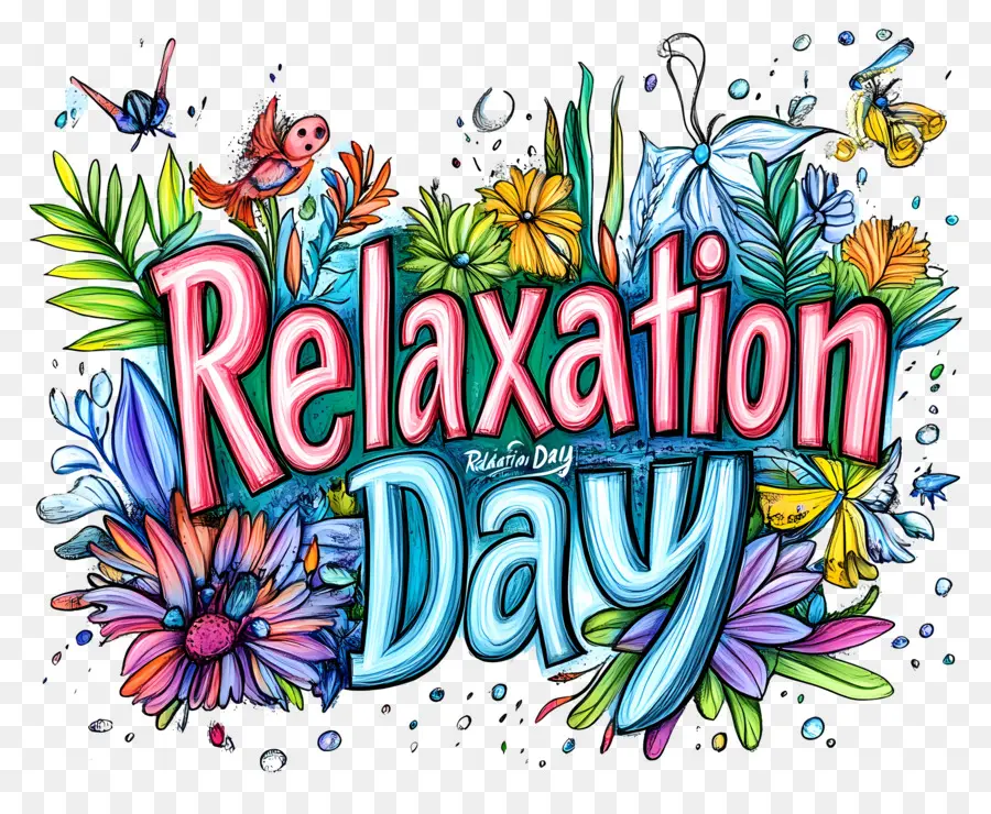 Relaxamento Dia，Floral S PNG