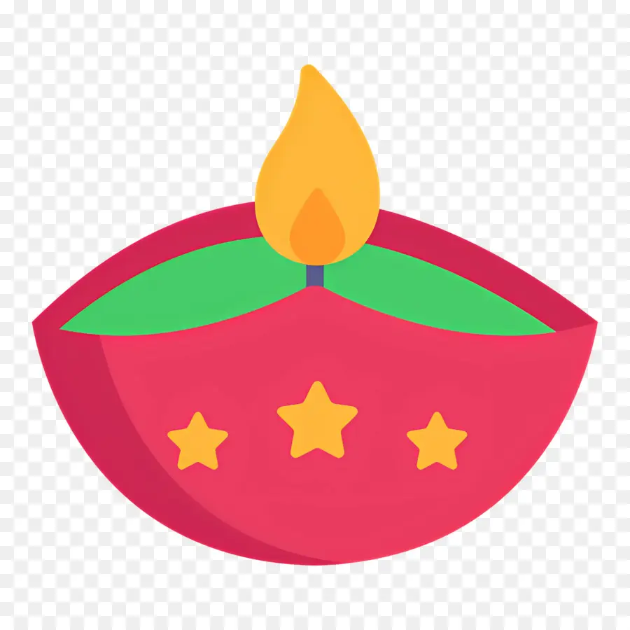 Diwali，Vela Vermelha PNG