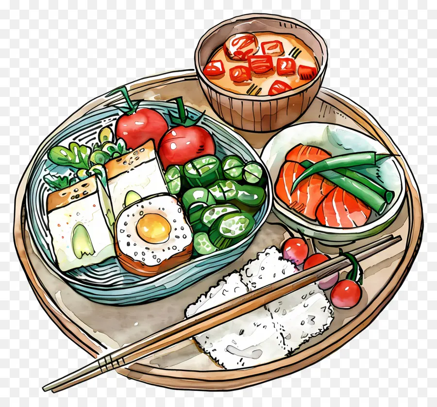 Comida Japonesa，Alimentos Placa PNG