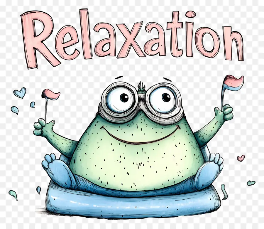 Relaxamento Dia，Sapo PNG