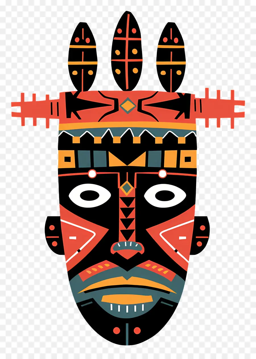 Máscara Tribal，Máscara PNG