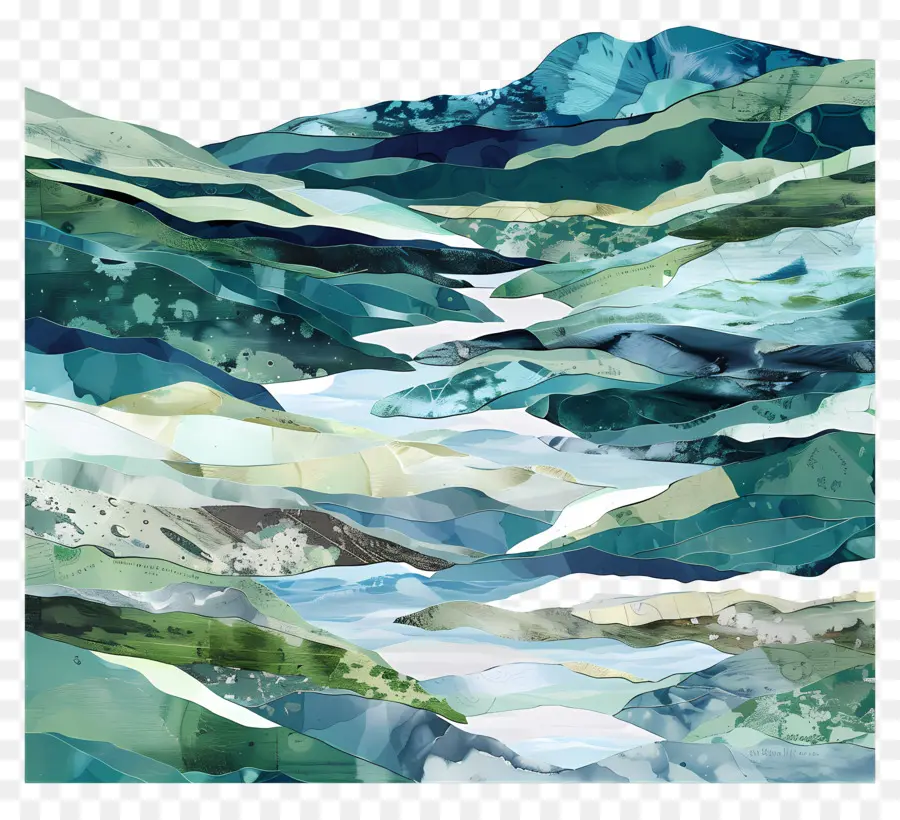 Paisagem Fluvial，Paisagem Abstrata PNG