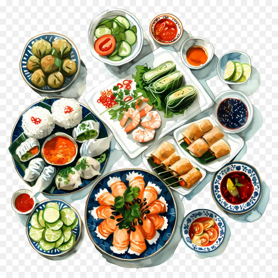 Comida Vietnamita，Frutos Do Mar PNG